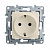 Этика Розетка 2К+З с зажим. сл.кость (20/100шт)